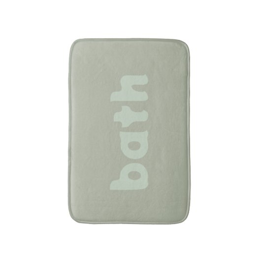 Silbergrün Badematte (Vorderseite Vertikal)