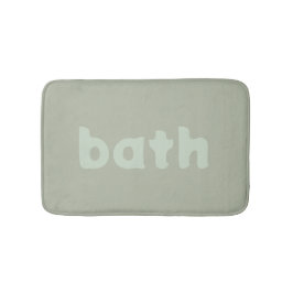 Silbergrün Badematte