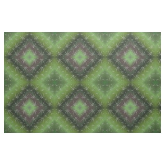 silbergrüne Blattstoffe, buntes Haus aus Spinnstof Stoff (Fat Quarter (45,7 x 55,9 cm))
