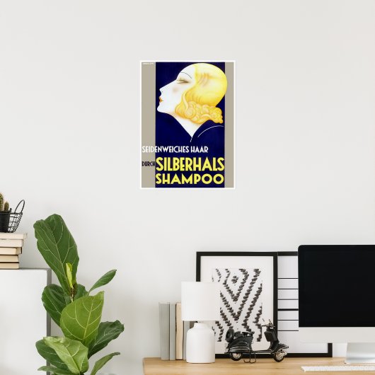 Silberhals Shampoo Poster (Heimbüro)