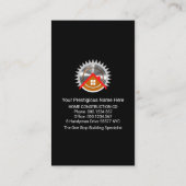 Silberhammer auf Gold-Gebäude Visitenkarte (Rückseite)