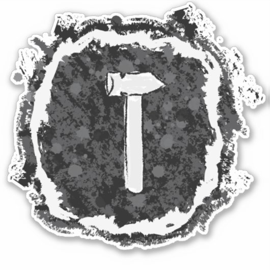 Silberhammer Aufkleber (Vorderseite)