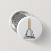 Silberhandglocke mit Holzgriff Button (Vorne & Hinten)