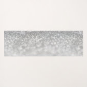 Silberherz-Glitzer Yogamatte (Rückseite (Horizontal))
