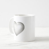 Silberherz Kaffeetasse (Vorderseite Links)