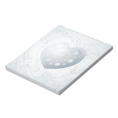 Silberherz, Notizblock (Rotiert)