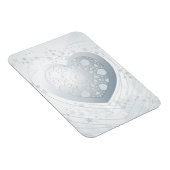 Silberherz, Premium Magnet (Rechte Seite)
