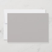 Silberherz und Lilie 25. Hochzeitstag Einladung (Rückseite)