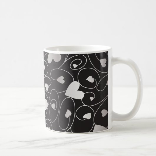 Silberherzen Kaffeetasse (Rechts)