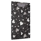 Silberherzen Klemmbrett (Rechts)