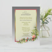 Silberhochzeit - 25 Jahre Einladung (Stehend Vorderseite)