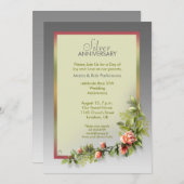 Silberhochzeit - 25 Jahre Einladung (Vorne/Hinten)
