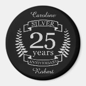 Silberhochzeit 25 Jahre Magnet (Vorne)