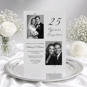 Silberhochzeit 25 Jahre Zusammen Einladung
