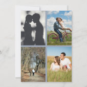 Silberhochzeit 25. Party 6 Fotos Einladung (Rückseite)