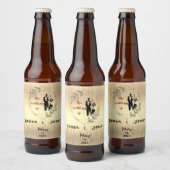 Silberhochzeit Bierflaschenetikett (Flaschen)