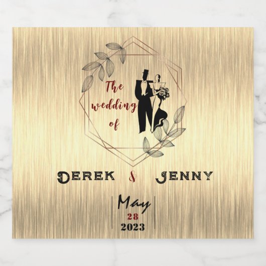 Silberhochzeit Bierflaschenetikett (Einzelnes Label)