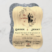 Silberhochzeit Einladung (Vorne/Hinten)