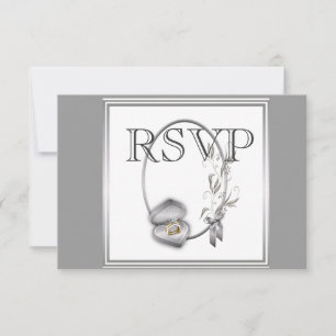 Silberhochzeit-Einladung RSVP Ankündigung