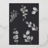 Silberhochzeit Folieneinladung (Rückseite)