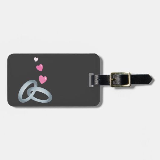 Silberhochzeit Gepäckanhänger (Vorderseite horizontal)