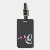 Silberhochzeit Gepäckanhänger (Vorderseite vertikal)