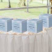 Silberhochzeit in düsterblauem Glitzer Geschenkschachtel