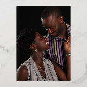 Silberhochzeit Jubiläum 25. Party Marine Silber Folieneinladung (Rückseite)