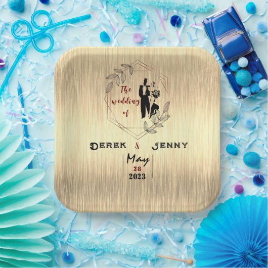 Silberhochzeit Pappteller (Party)