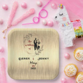 Silberhochzeit Pappteller (Party)