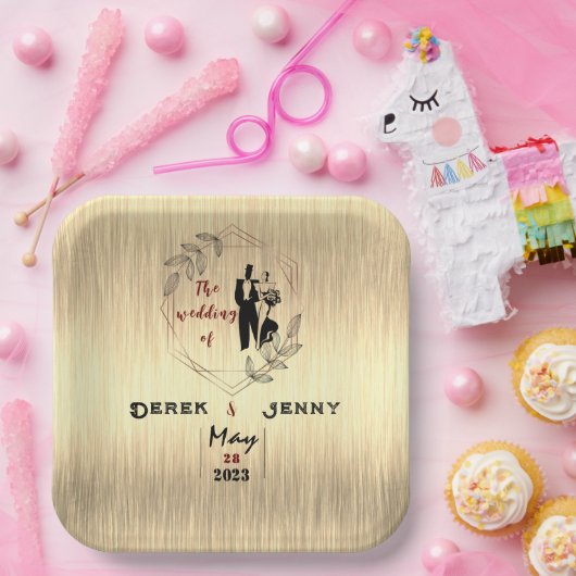 Silberhochzeit Pappteller (Party)