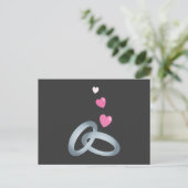 Silberhochzeit Postkarte (Stehend Vorderseite)