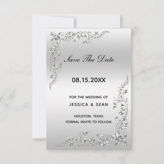 Silberhochzeit Save The Date (Vorderseite)