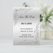 Silberhochzeit Save The Date (Stehend Vorderseite)