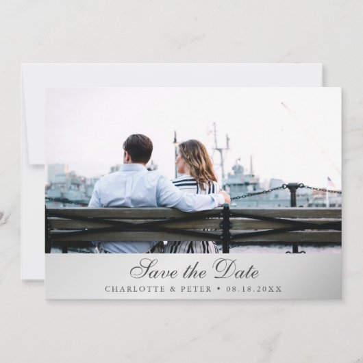Silberhochzeitsfoto Save The Date (Vorderseite)