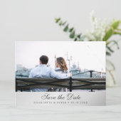 Silberhochzeitsfoto Save The Date (Stehend Vorderseite)