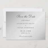 Silberhochzeitsfoto Save The Date (Rückseite)