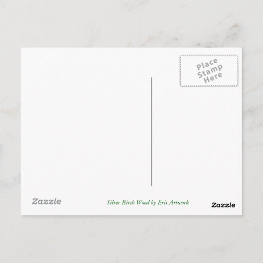 Silberholzholz - Postkarte (Rückseite)