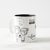 Silberjubiläum Zweifarbige Tasse (Vorderseite Links)