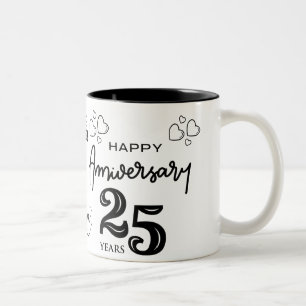 Silberjubiläum Zweifarbige Tasse