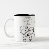 Silberjubiläum Zweifarbige Tasse (Links)