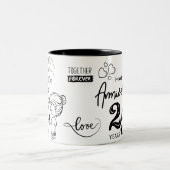 Silberjubiläum Zweifarbige Tasse (Mittel)