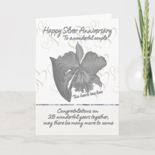 Silberjubiläumskarte - 25. Jubiläumskarte Karte (Vorderseite)