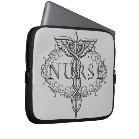 Silberkadukusschwester Laptopschutzhülle (Vorne Rechts)