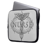 Silberkadukusschwester Laptopschutzhülle (Vorderseite Links)