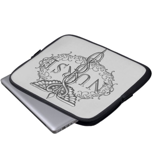 Silberkadukusschwester Laptopschutzhülle (Vorne Knopf)