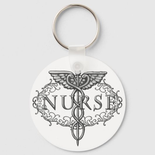 Silberkadukusschwester Schlüsselanhänger (Vorderseite)