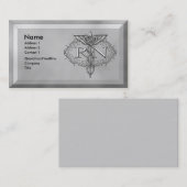 Silberkadukusschwester Visitenkarte (Vorne/Hinten)