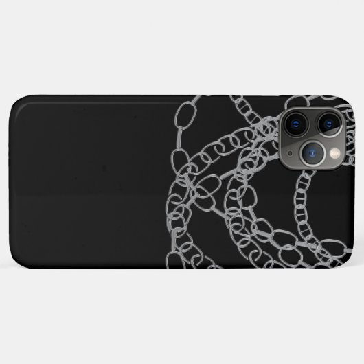 Silberketten Schwarze Hip Hop Kette Case-Mate iPhone Hülle (Rückseite (Horizontal))