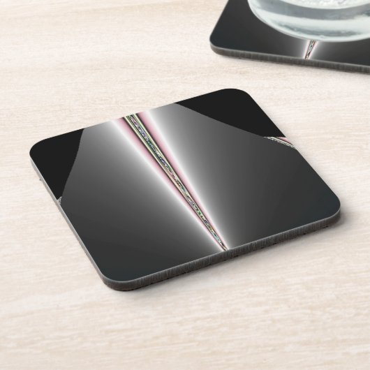 Silberkone mit Hinten von Pastellen Untersetzer (Linke Seite)